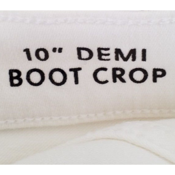 J Crew Womens Size 25 10" Demi Boot Crop Jean White Wash Mid Rise Raw Hem BQ298 - Picture 7 of 11